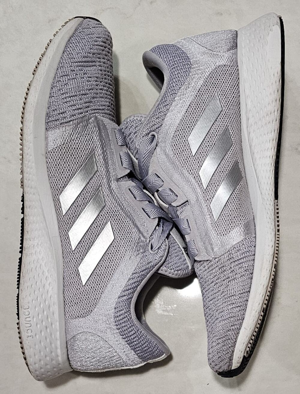 Adidas Edge Lux 4 Bounce Grey Silver Women's Size 8.5 Running Shoes FW9260